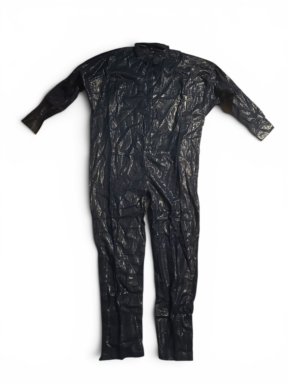 NWT Suzi Kondi Shiny Navy One-Piece Jumpsuit/Spacesuit M